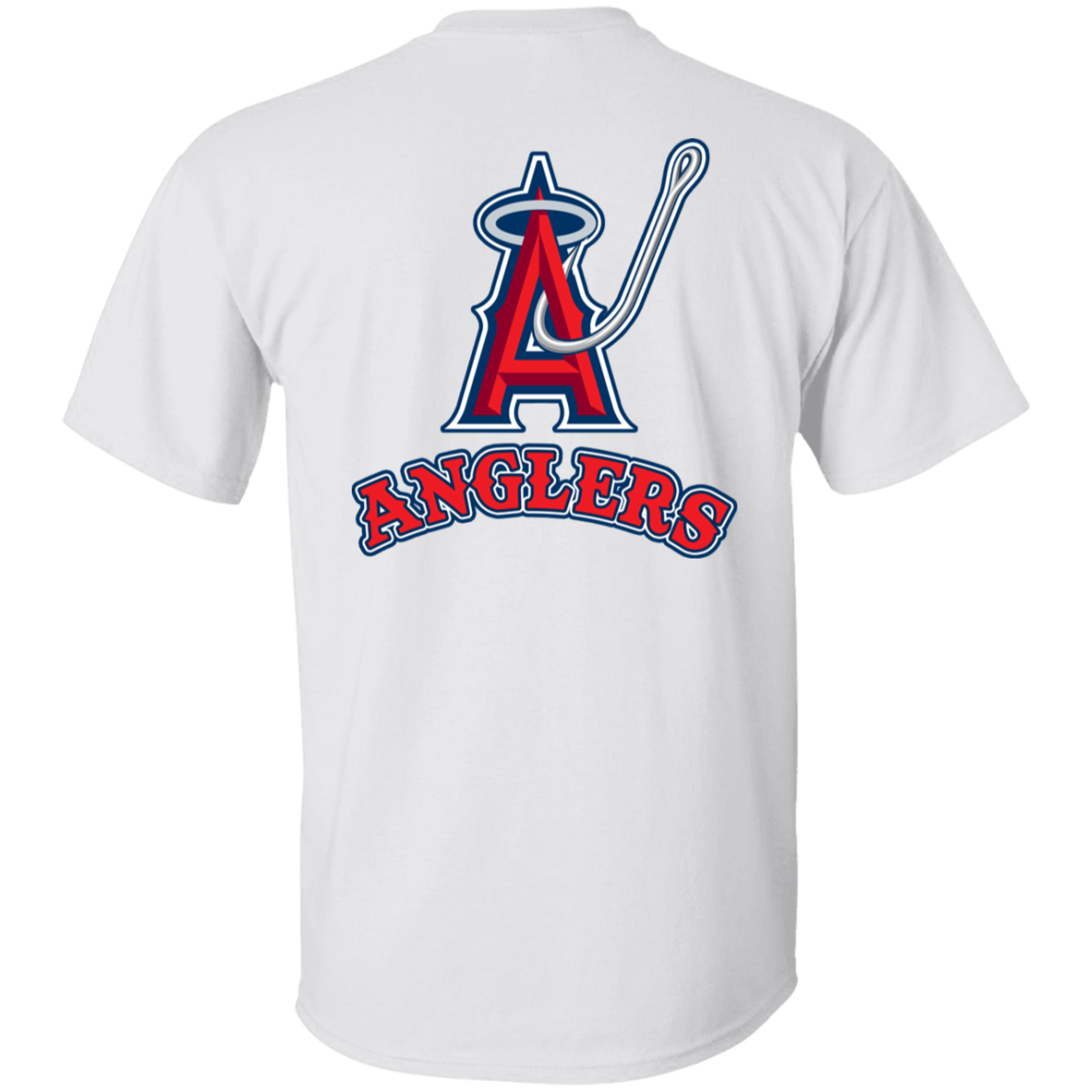 ArtichokeUSA Custom Design. Anglers. Southern California Sports Fishing. Los Angeles Angels Parody. Youth 5.3 oz 100% Cotton T-Shirt