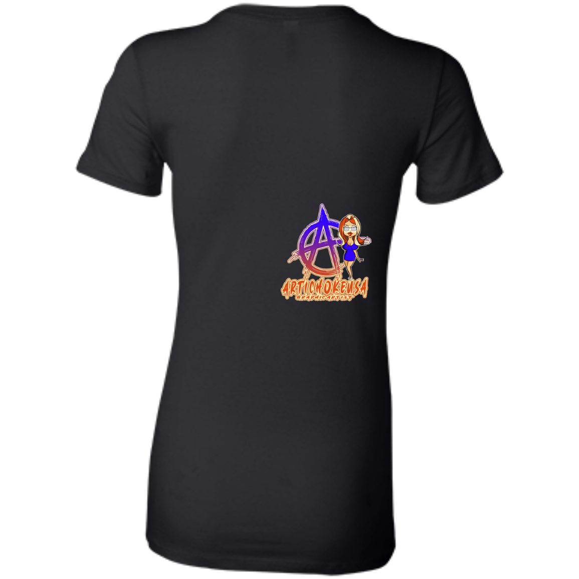 ArtichokeUSA Character and Font Design. Let’s Create Your Own Design Today. Blue Girl. Ladies' Favorite T-Shirt