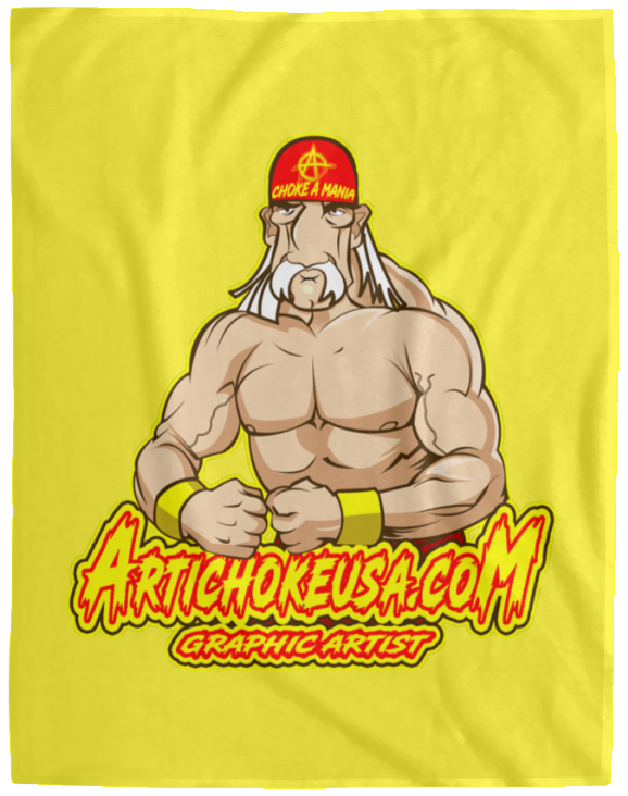 ArtichokeUSA Character and Font Design. Let’s Create Your Own Design Today. Fan Art. The Hulkster. Fleece Blanket - 60x80