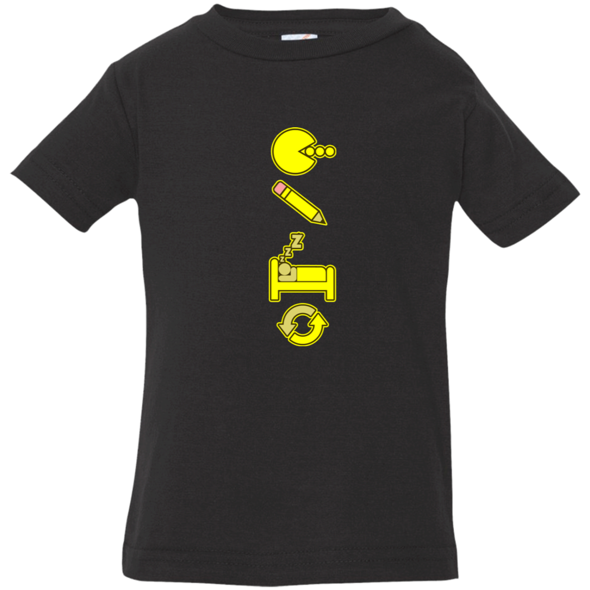 Artichoke Custom Design. Eat. Draw. Sleep. Repeat. Infant Jersey T-Shirt