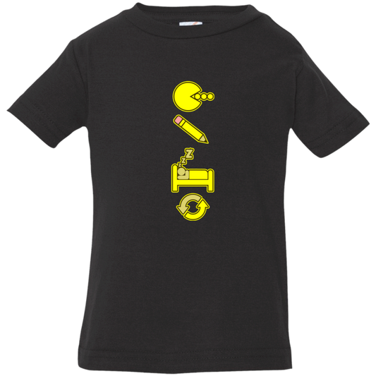 Artichoke Custom Design. Eat. Draw. Sleep. Repeat. Infant Jersey T-Shirt