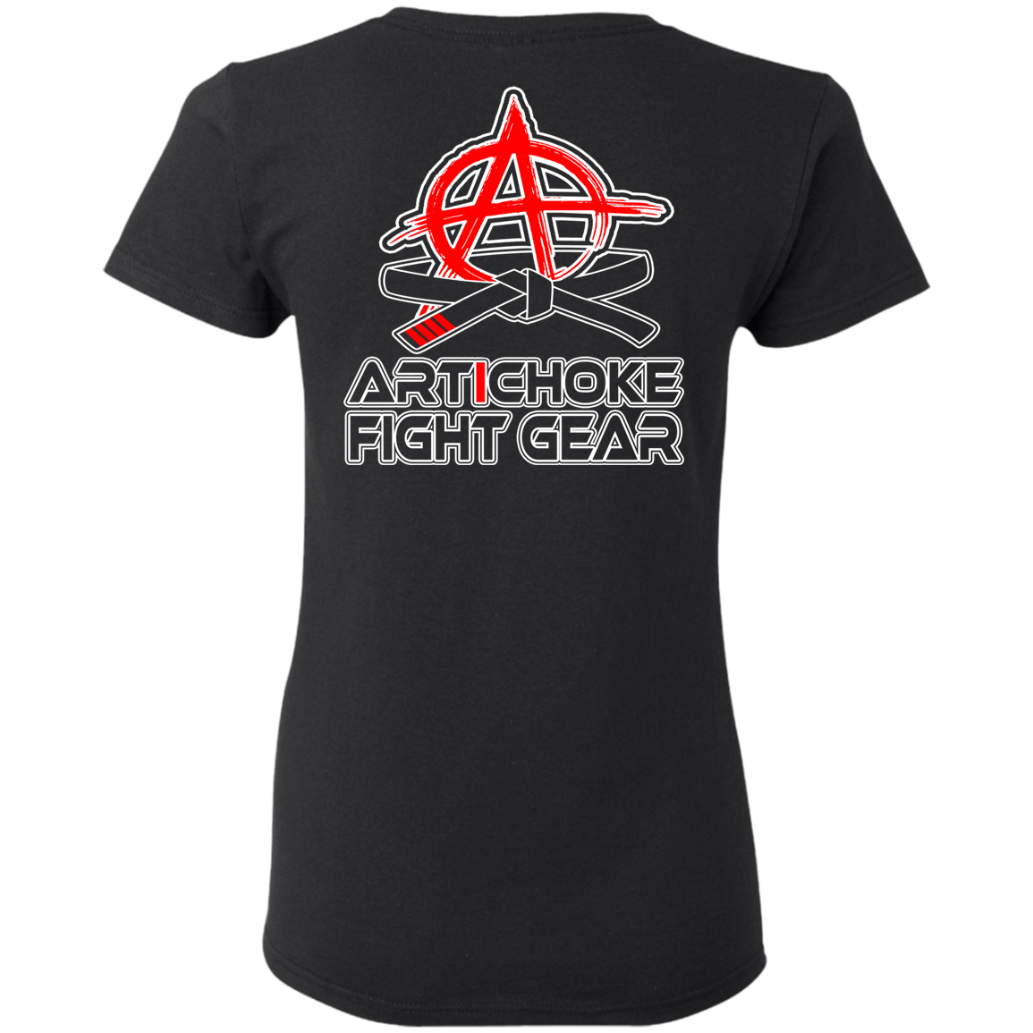 Artichoke Fight Gear Custom Design #16. Sticks And Stones May Break My Bones But Words Can Get You Choked Out. Gracie Fighter. BJJ. Ladies' 100% preshrunk cotton
