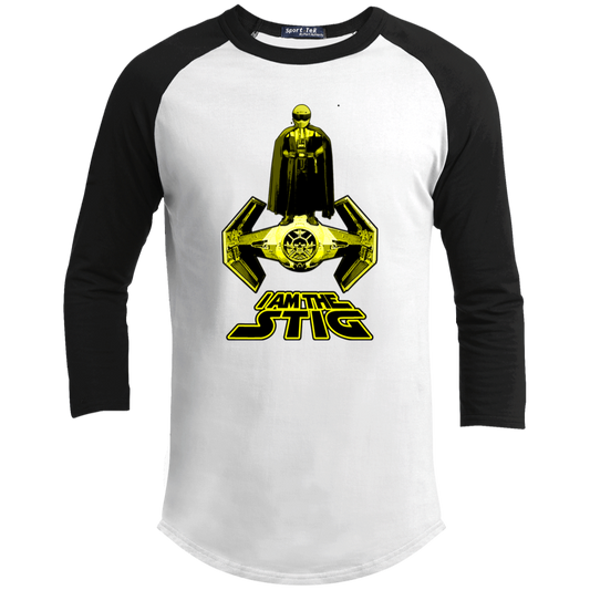 ArtichokeUSA Custom Design. I am the Stig. Vader/ The Stig Fan Art. Youth 3/4 Raglan Sleeve Shirt