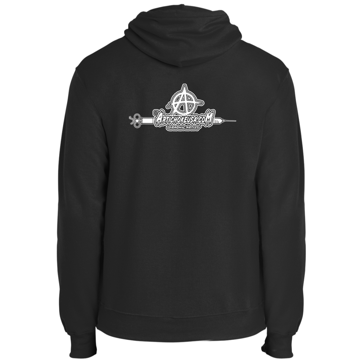 ArtichokeUSA Custom Design. Vaccinated AF (and fine). Fleece Pullover Hoodie