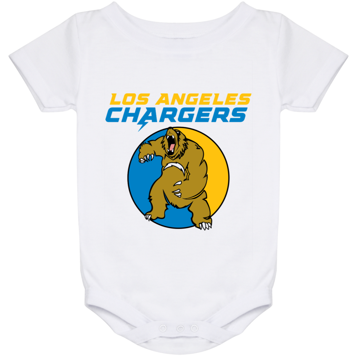 ArtichokeUSA Custom Design. Los Angeles Chargers Fan Art. Baby Onesie 24 Month