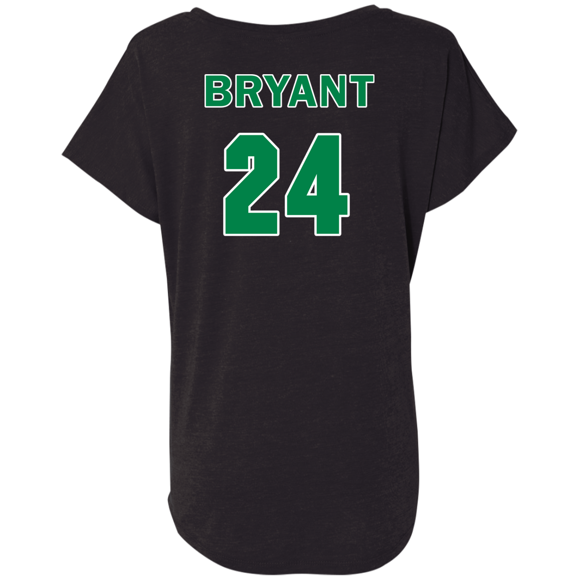 ArtichokeUSA Custom Design. RIP Kobe. Mamba Forever. Celtics / Lakers Fan Art Tribute. Ladies' Triblend Dolman Sleeve