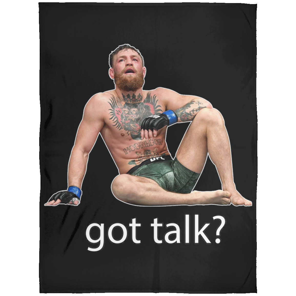 Artichoke Fight Gear Custom Design #10. Got Talk? Fleece Blanket 60x80