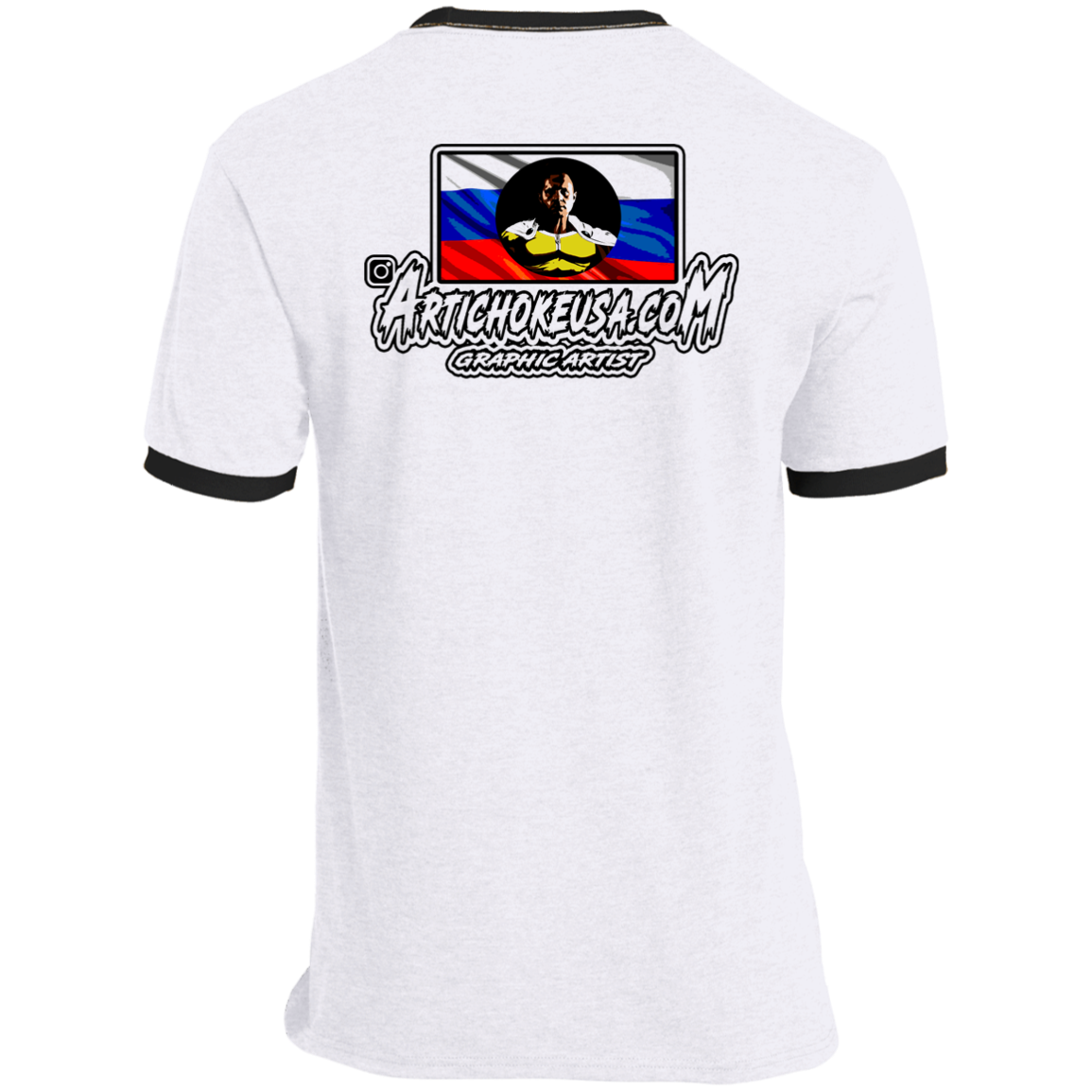 ArtichokeUSA Custom Design. One Punch Fedor. Fedor Emelianenko/One Punch Man Fan Art. Ringer Tee