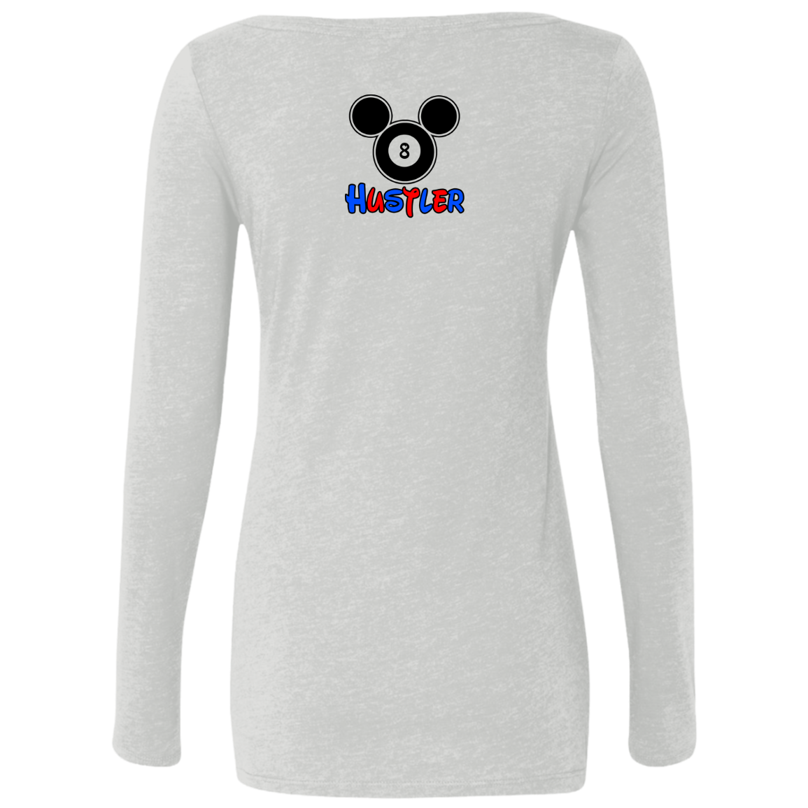 The GHOATS Custom Design. #18 Hustler Fan Art. Ladies' Triblend LS Scoop