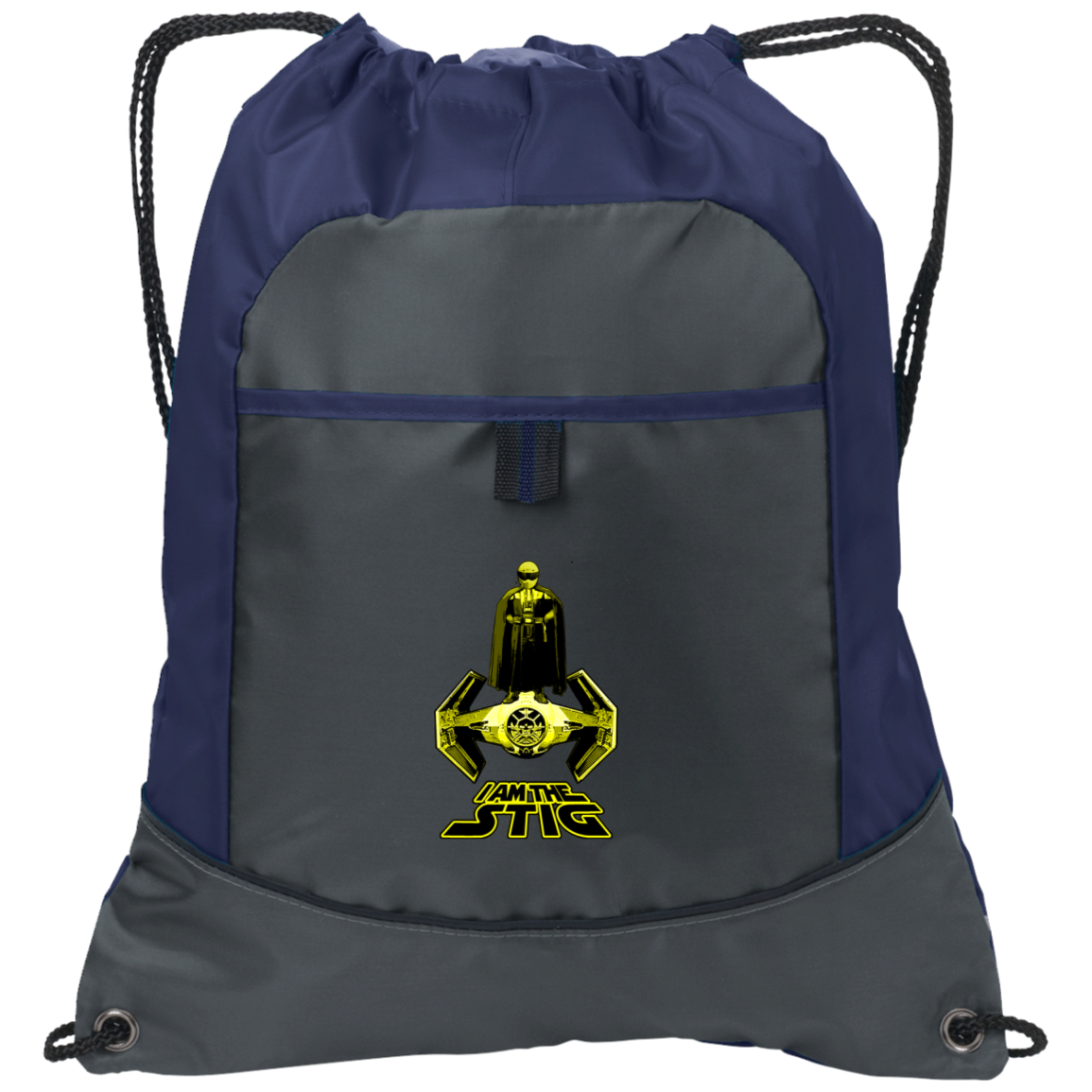 ArtichokeUSA Custom Design. I am the Stig. Vader/ The Stig Fan Art. Pocket Cinch Pack