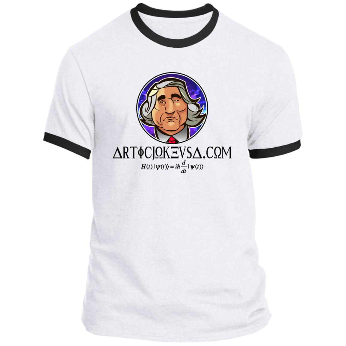 ArtichokeUSA Custom Design. Michio Kaku Fan Art. Ringer Tee