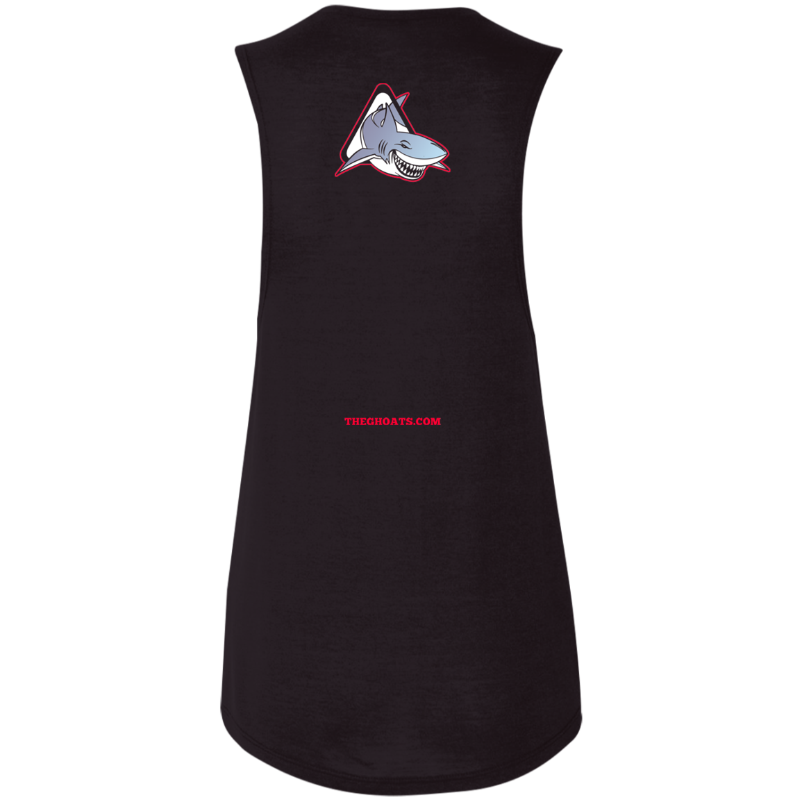 The GHOATS Custom Design. #25 Big Game Take Little Game. Ladies' Flowy Muscle Tank
