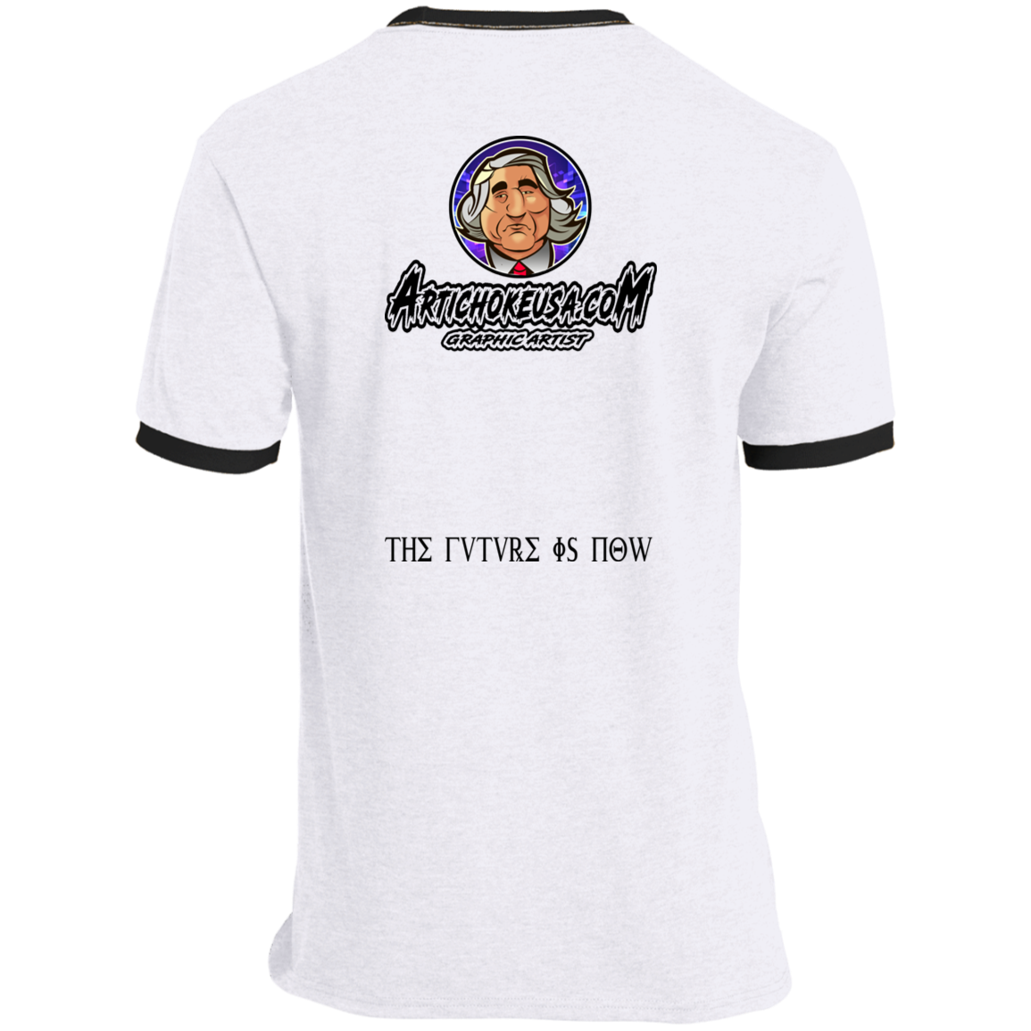 ArtichokeUSA Custom Design. Michio Kaku Fan Art. Ringer Tee
