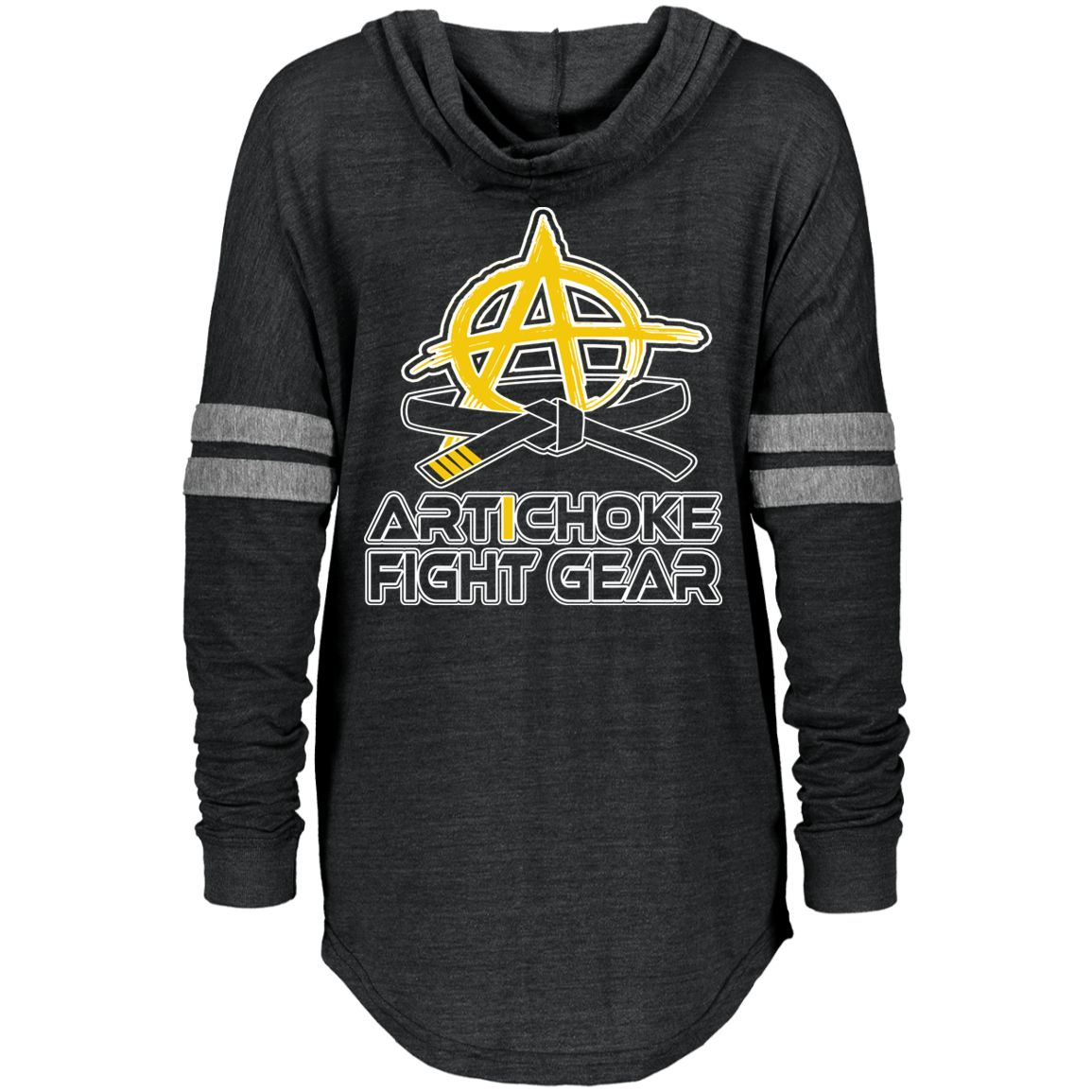Artichoke Fight Gear Custom Design #8. USE ARMBARS. US Army Parody. Ladies Low Key Hoodie