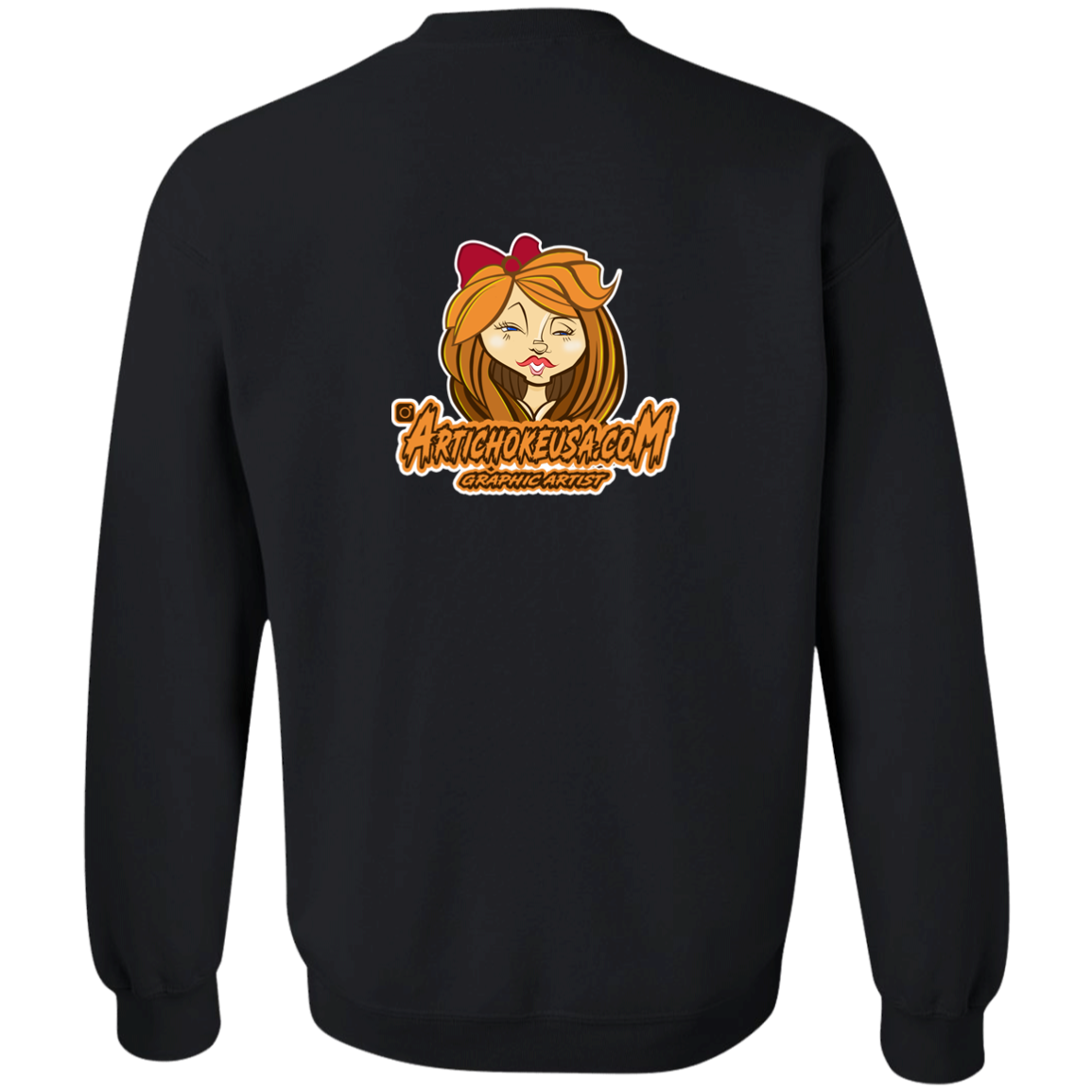 ZZ#21 Characters and Fonts. Aubrey. A show case of my characters and font styles. Crewneck Pullover Sweatshirt