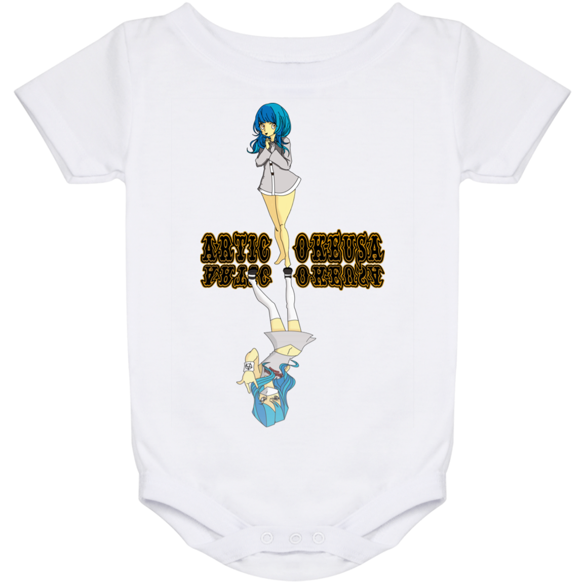 ArtichokeUSA Custom Design. Façade: (Noun) A false appearance that makes someone or something seem more pleasant or better than they really are. Baby Onesie 24 Month