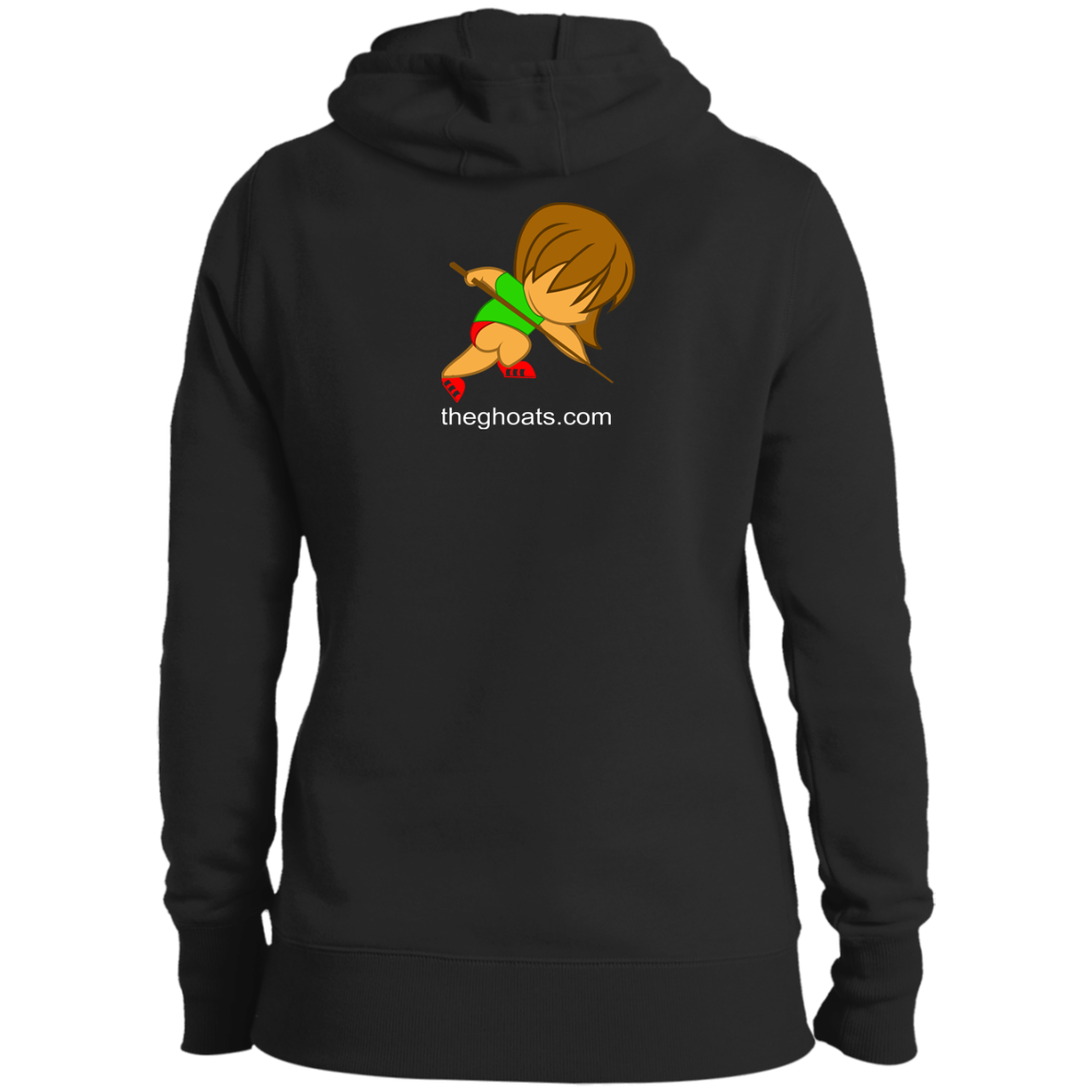 The GHOATS Custom Design. #30 Estafadora. (Spanish translation for Female Hustler). Ladies' Pullover Hoodie
