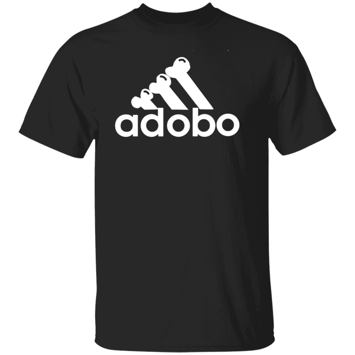 ArtichokeUSA Custom Design. Adobo. Adidas Parody. 5.3 oz. T-Shirt