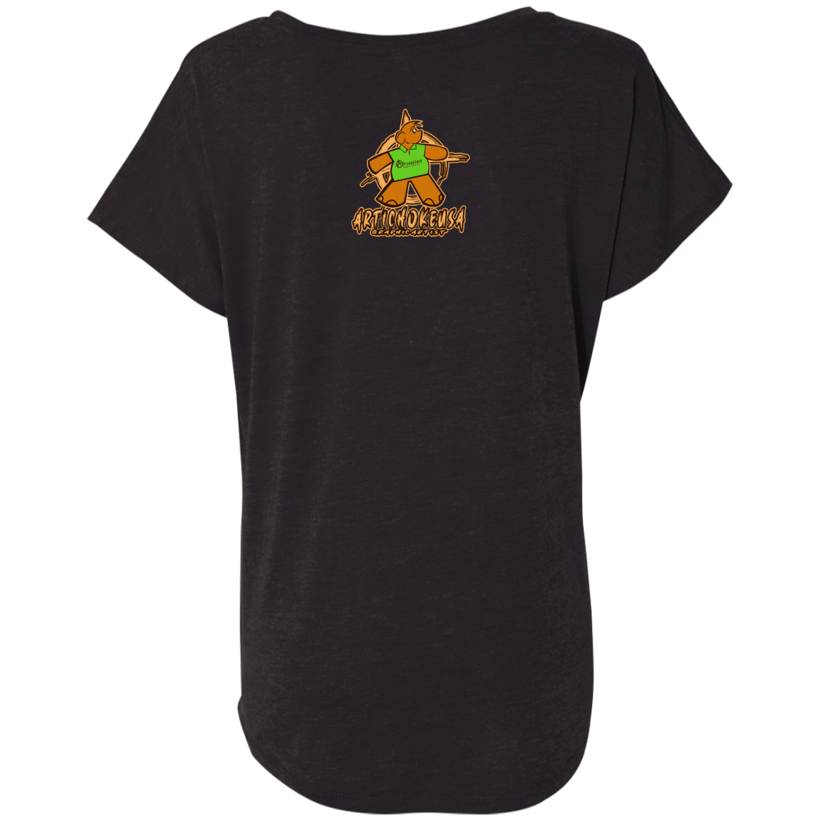 ArtichokeUSA Character and Font Design. Let’s Create Your Own Design Today. Winnie. Ladies' Triblend Dolman Sleeve
