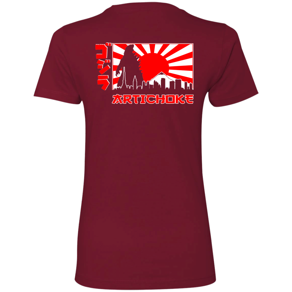ArtichokeUSA Custom Design. Fan Art Mechagodzilla/Godzilla. Ladies' Boyfriend T-Shirt