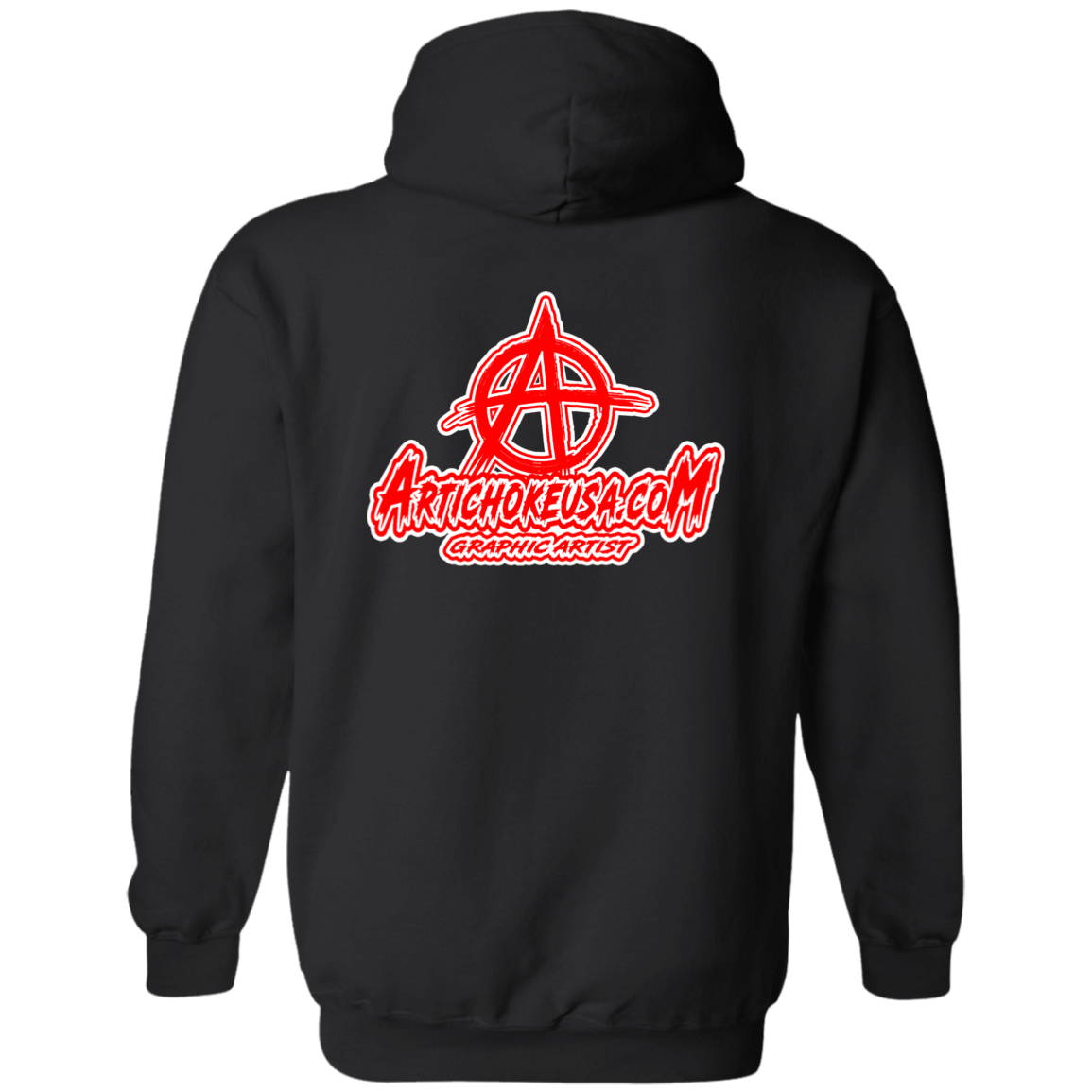ArtichokeUSA Custom Design. Metallica Style Logo. Let's Make One For Your Project. Basic Pullover Hoodie