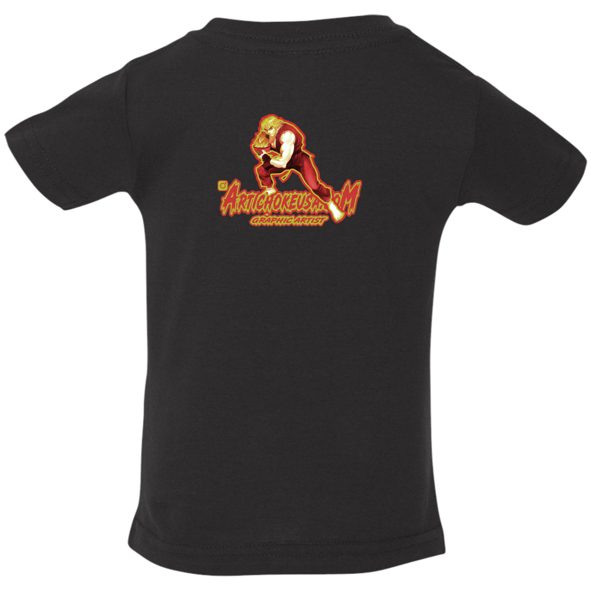 ArtichokeUSA Custom Design. Pho Ken Artichoke. Street Fighter Parody. Gaming. Infant Jersey T-Shirt