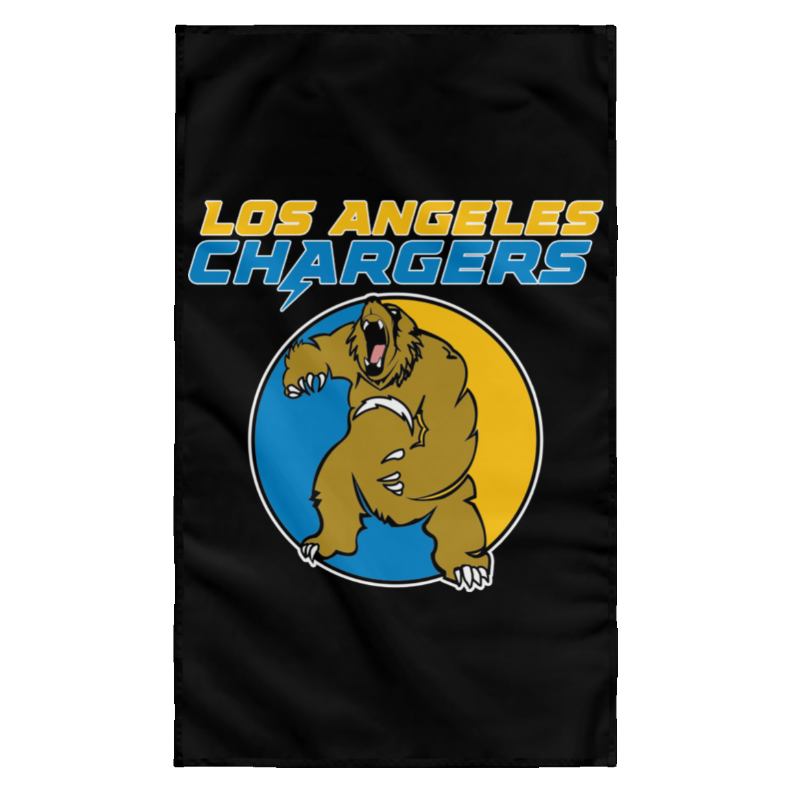ArtichokeUSA Custom Design. Los Angeles Chargers Fan Art. Wall Flag