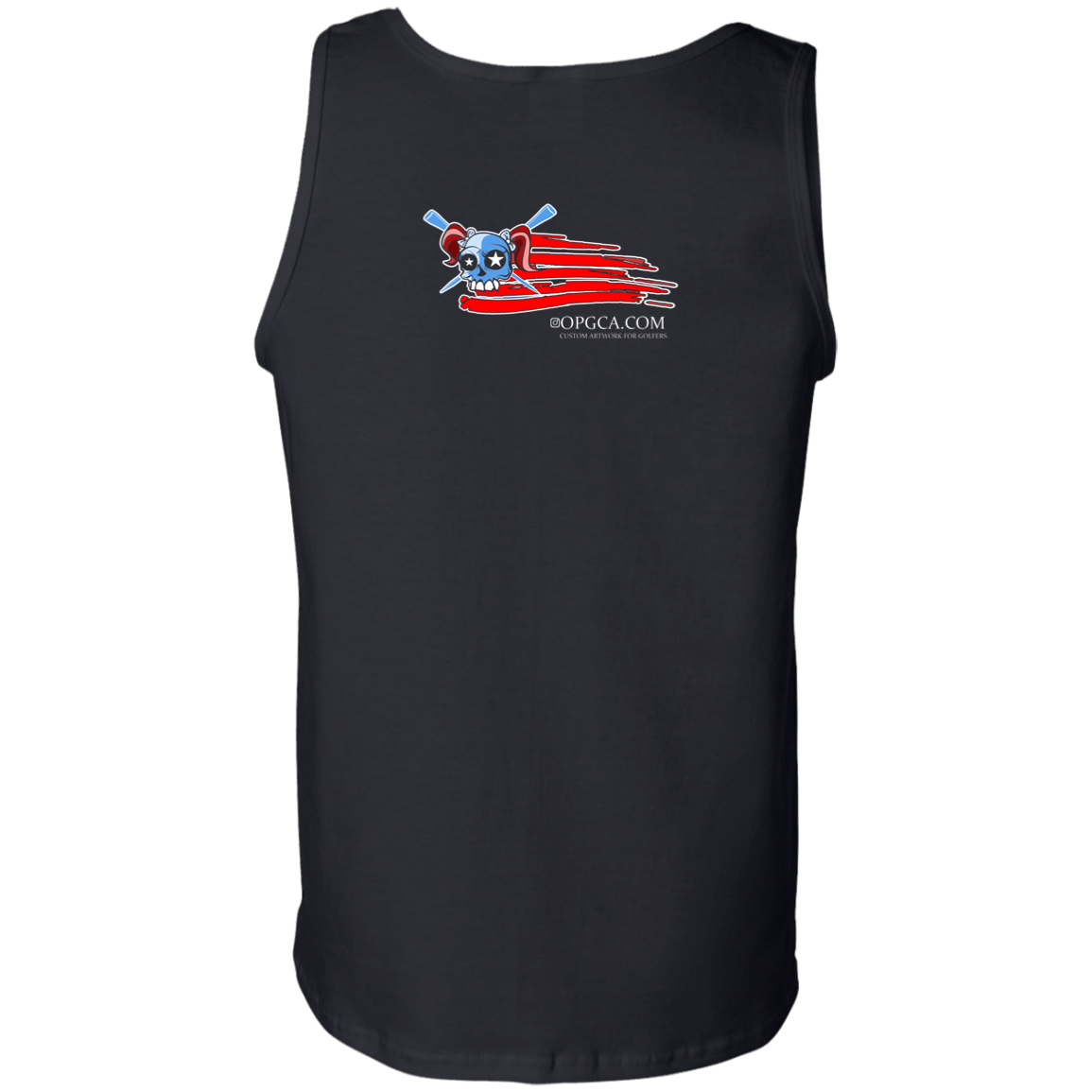 OPG Custom Design #12. American Golfer. Female Edition. 6 oz 100% Cotton Tank Top