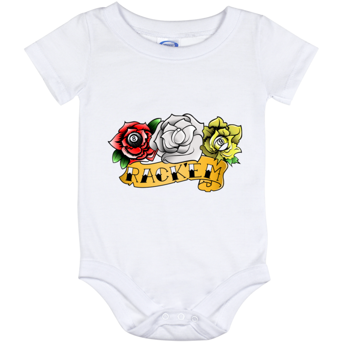 The GHOATS Custom Design. #28 Rack Em' (Ladies only). Baby Onesie 12 Month