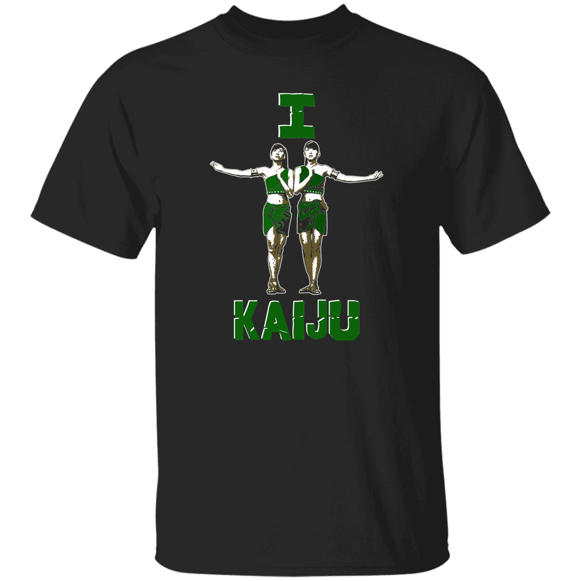 ArtichokeUSA Custom Design. I Heart Kaiju. Fan Art. 100% Cotton T-Shirt