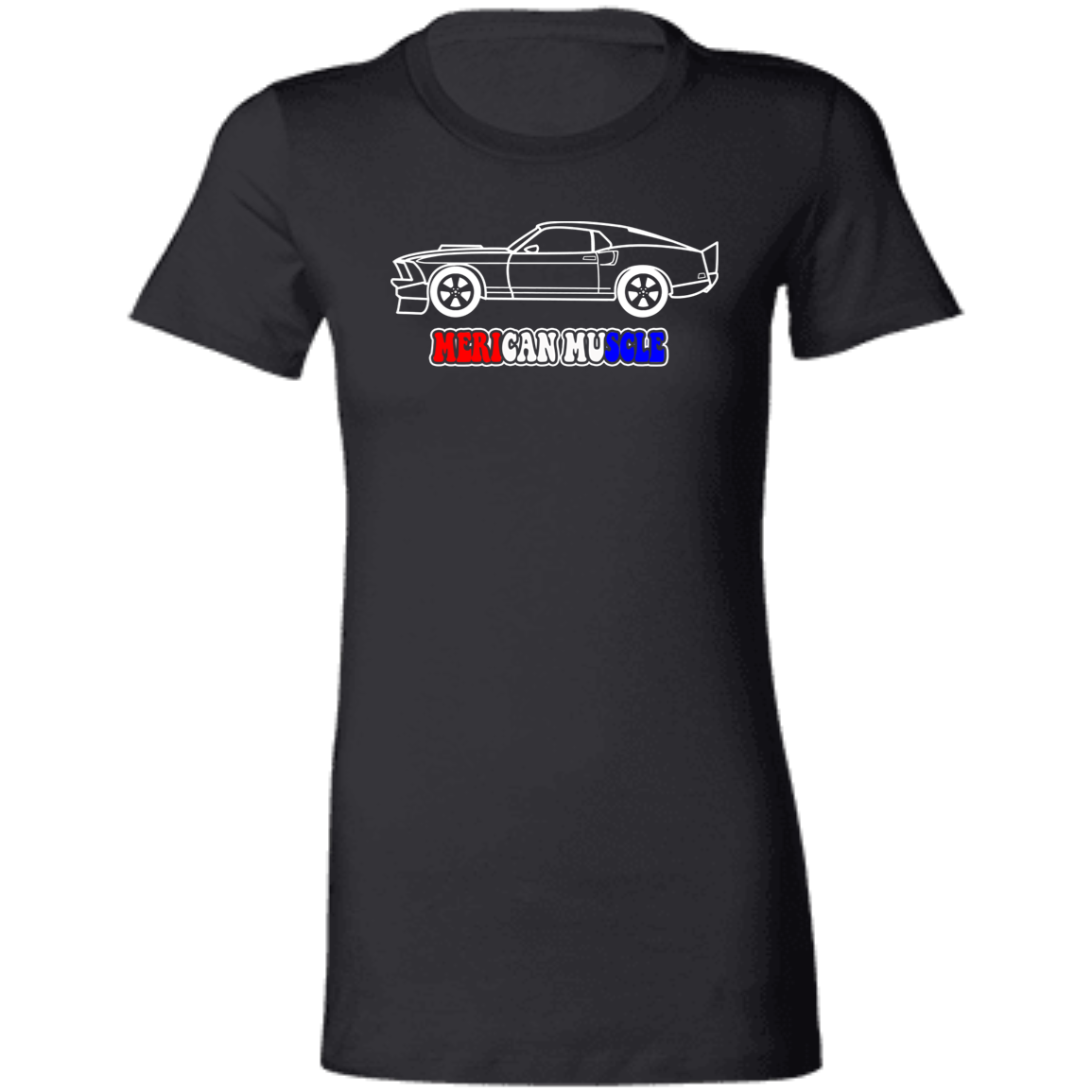 ArtichokeUSA Custom Design. Merican Muscle. Wu-Tang / Mustang Parody. Ladies' Favorite T-Shirt
