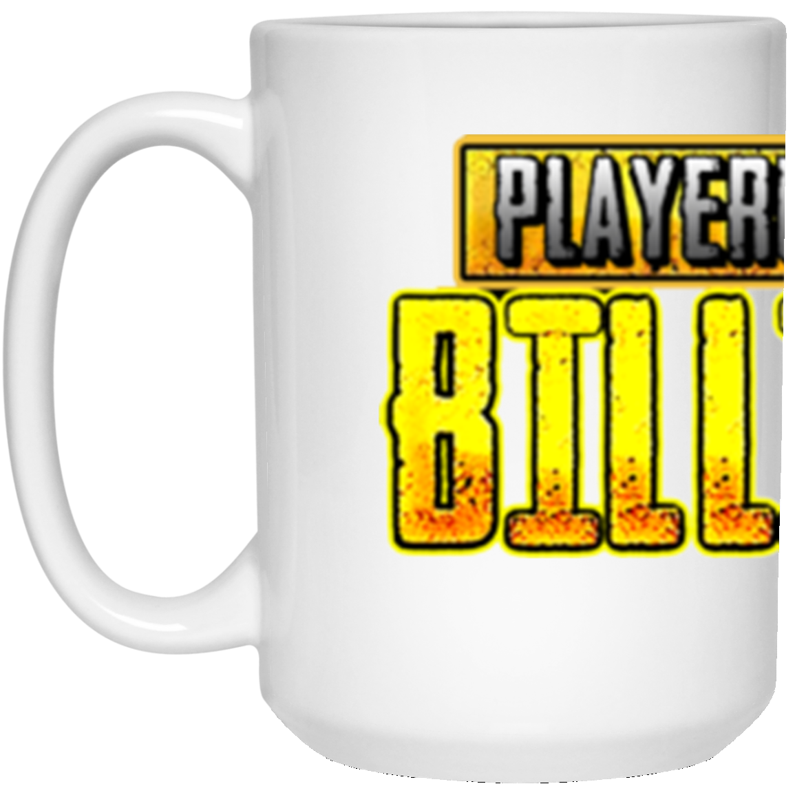 The GHOATS custom design #25. PlayersUnknown Billiards. PUBG Parody. Pool / Billiards. 15 oz. White Mug