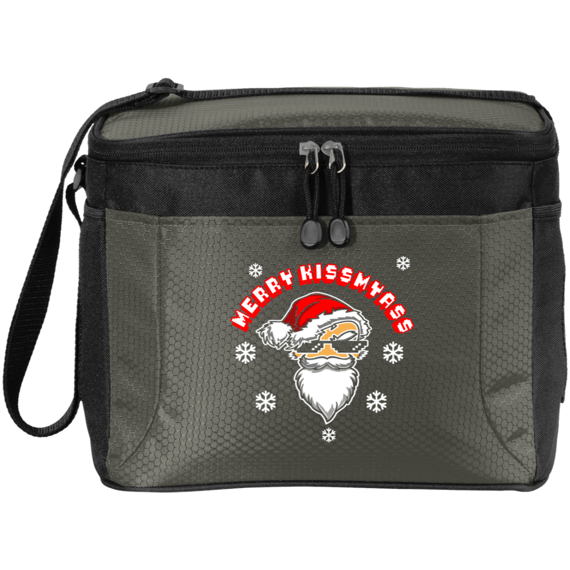 ArtichokeUSA Custom Design. Merry Kiss My Ass. 12-Pack Cooler