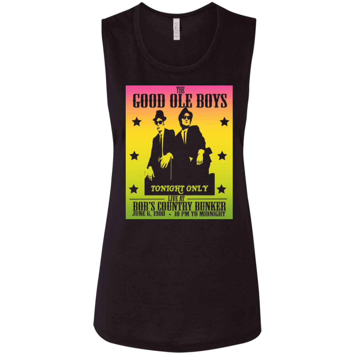 ArtichokeUSA Custom Design. The Good Ole Boys. Blues Brothers Fan Art. Ladies' Flowy Muscle Tank