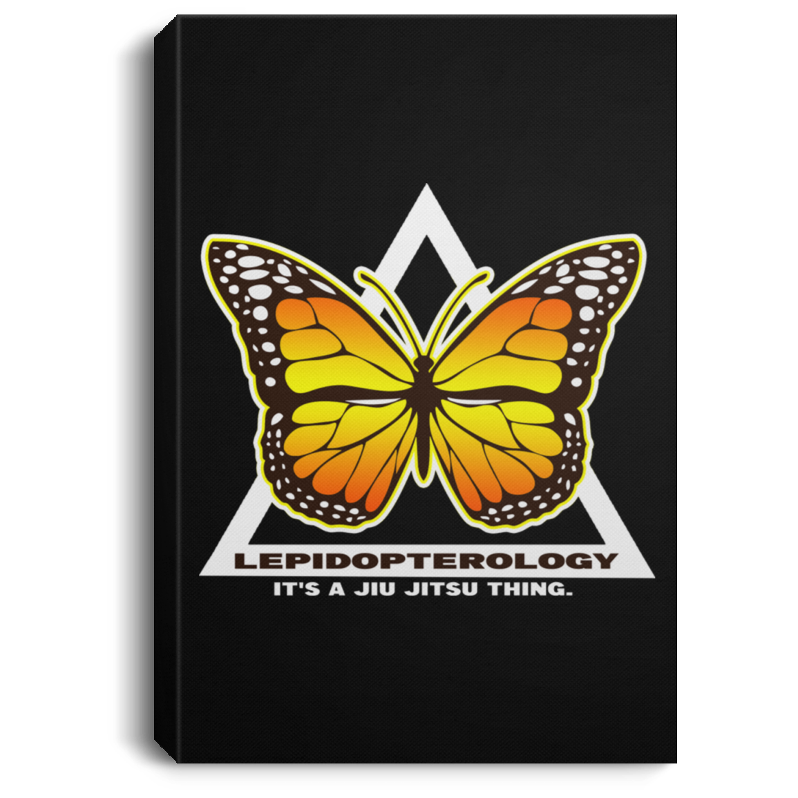 Artichoke Fight Gear Custom Design #6. Lepidopterology (Study of butterflies). Butterfly Guard. Portrait Canvas .75in Frame
