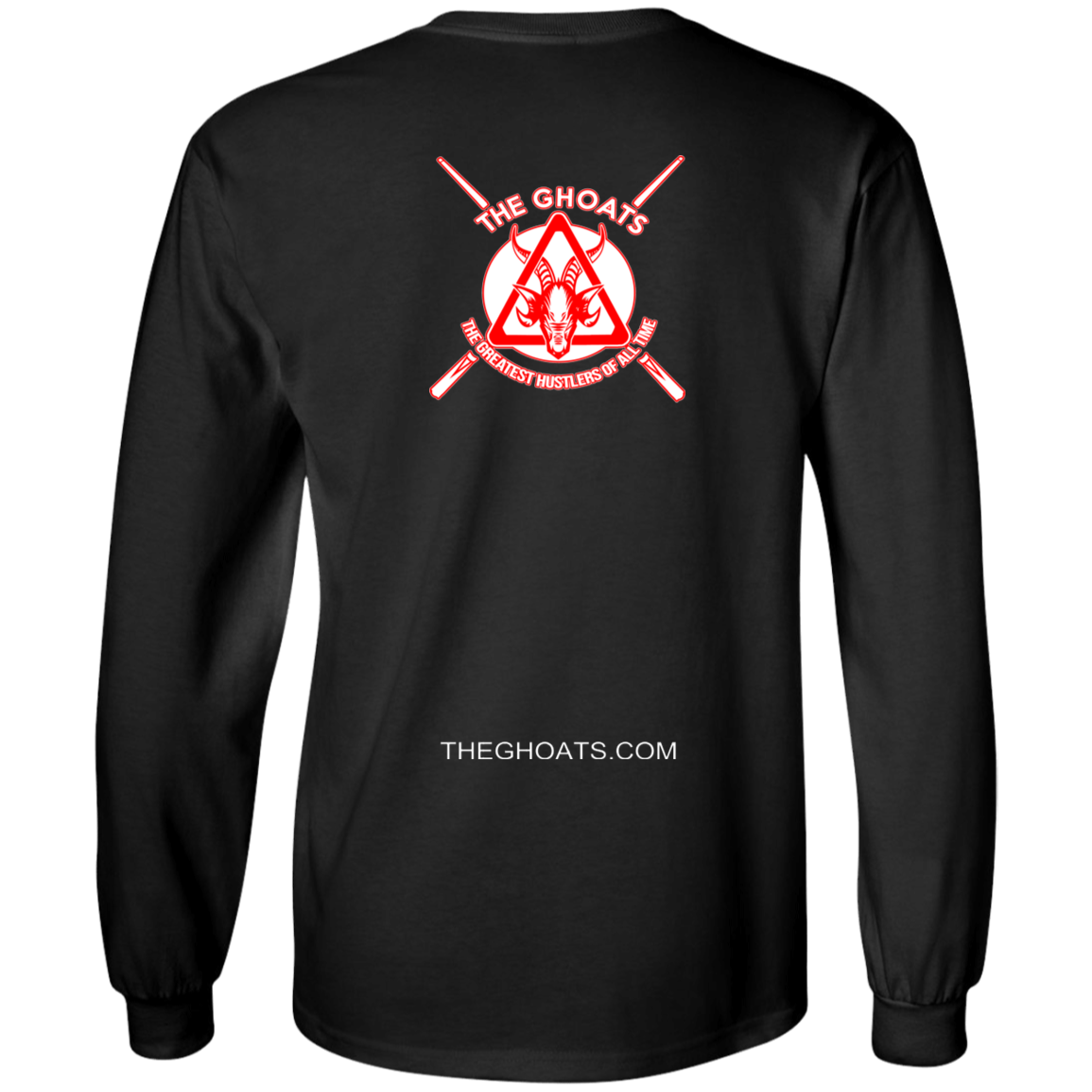 The GHOATS Custom Design. #35 SNOOKER. Long Sleeve Cotton T-Shirt