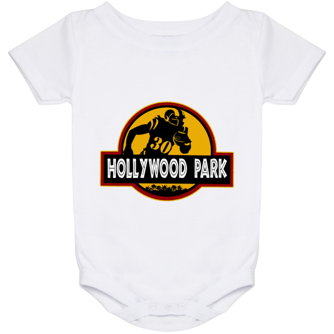 ArtichokeUSA Custom Design. LA Ram's Todd Gurley Jurassic Park Fan Art / Parody. Baby Onesie 24 Month