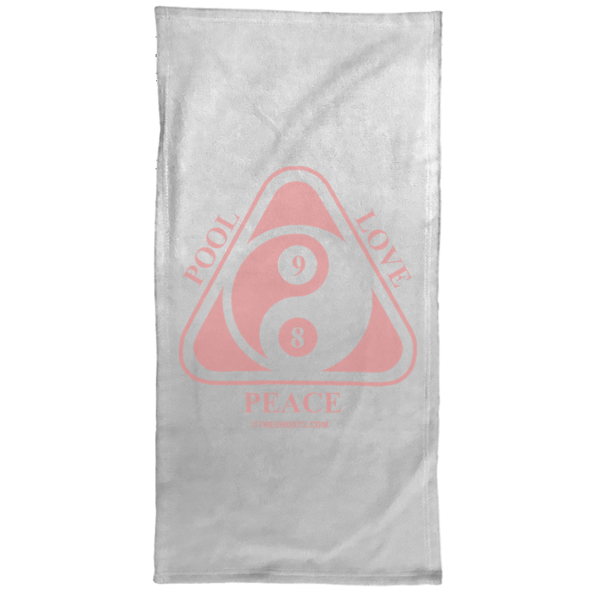The GHOATS Custom Design #9. Ying Yang. Pool Love Peace. Towel - 15x30