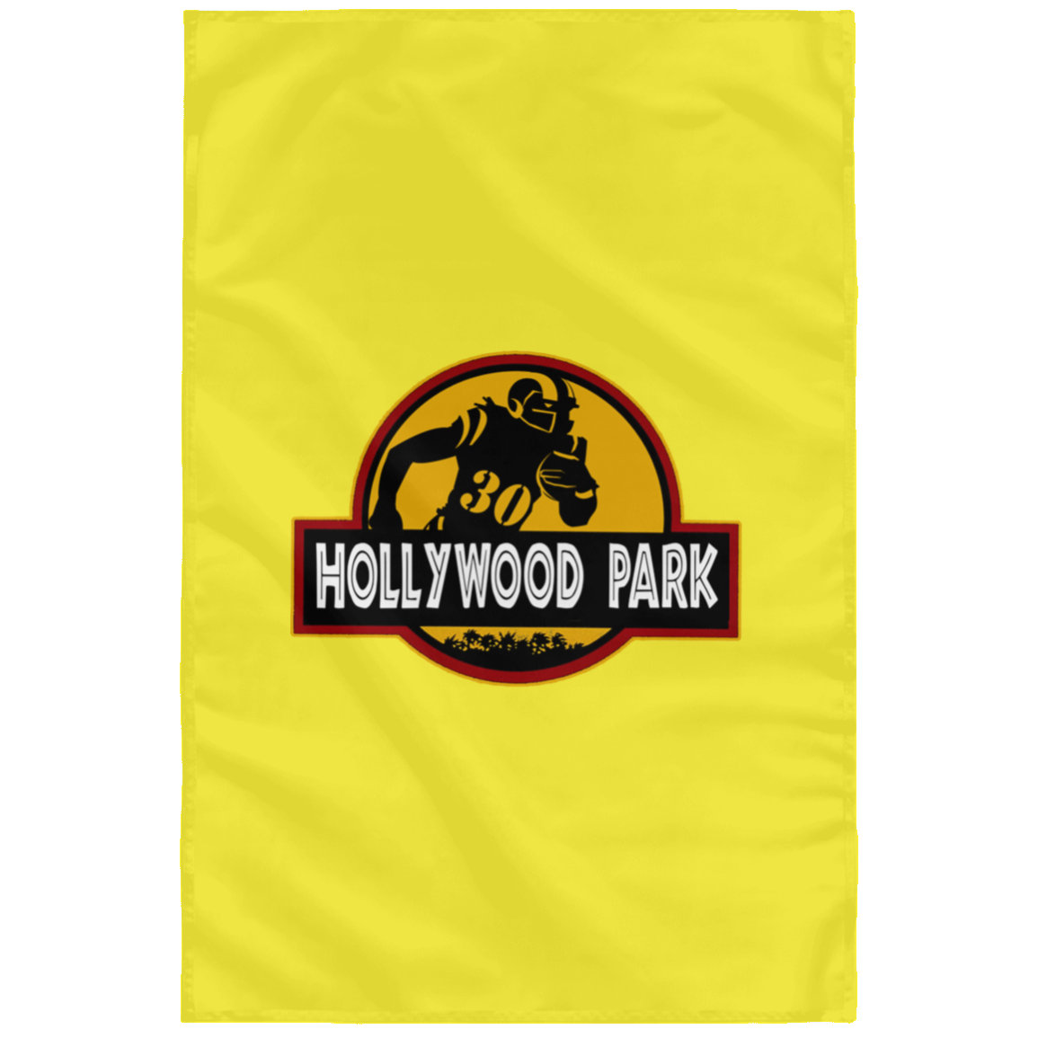 ArtichokeUSA Custom Design. LA Ram's Todd Gurley Jurassic Park Fan Art / Parody. Sublimated Wall Flag