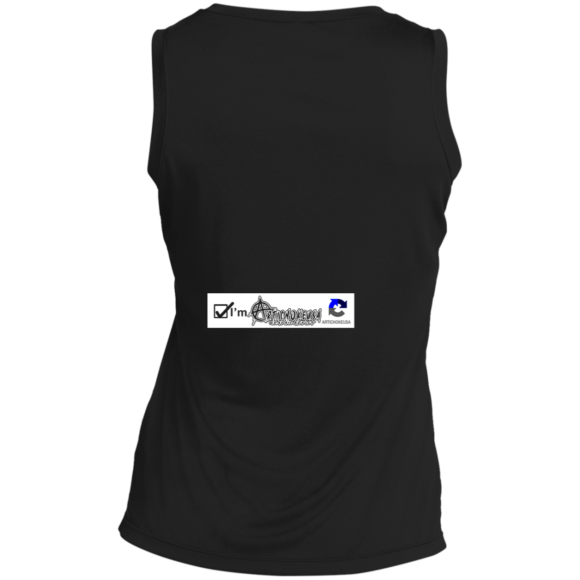ArtichokeUSA Custom Design. I am a robot. Ladies' Sleeveless V-Neck
