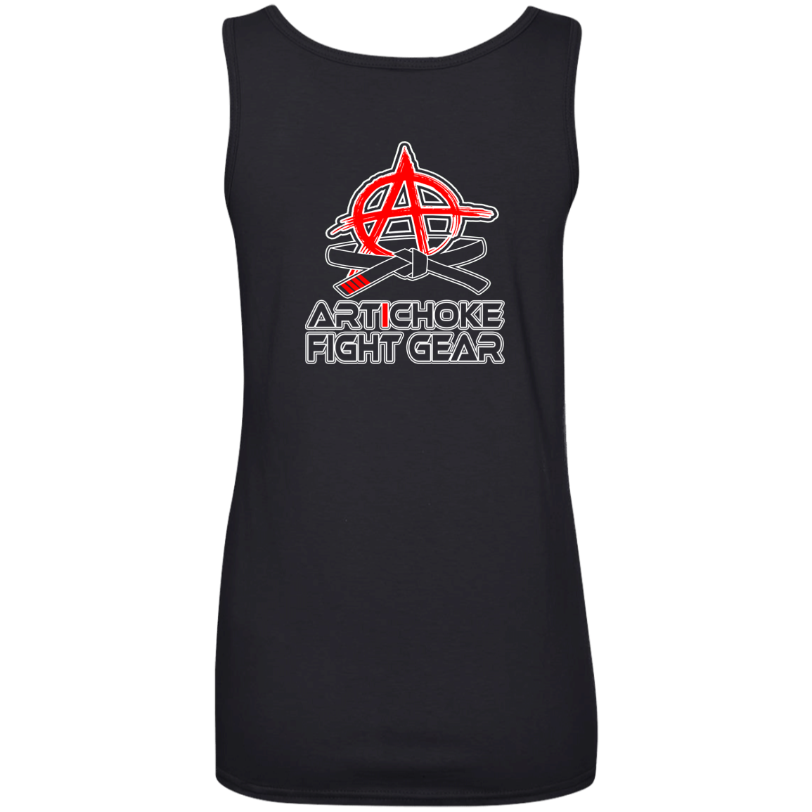 Artichoke Fight Gear Custom Design #9. Babality. Mortal Kombat Parody. MMA. Ladies' 100% Ringspun Cotton Tank Top