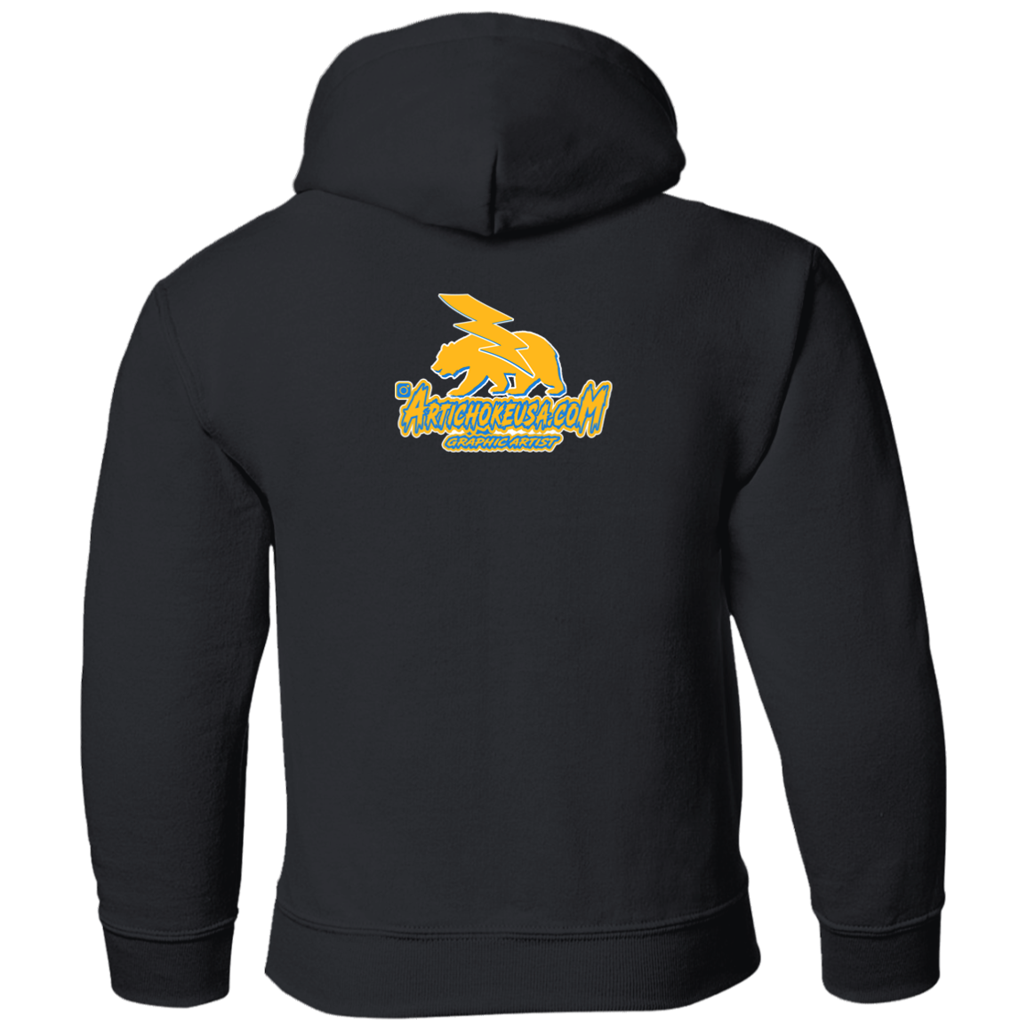 ArtichokeUSA Custom Design. Los Angeles Chargers Fan Art. Youth Pullover Hoodie