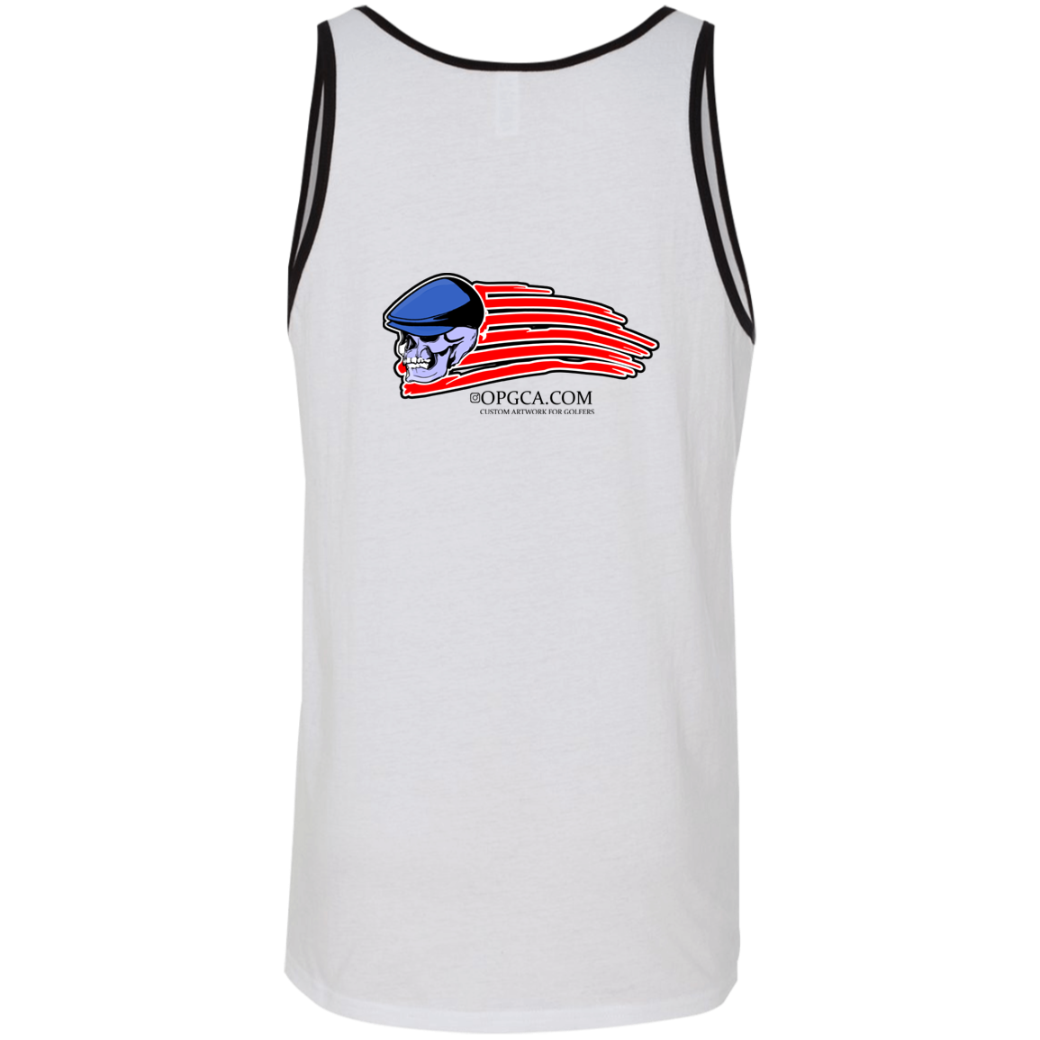 OPG Custom Design #12. Golf America. Male Edition. 2 Tone Tank 100% Combed and Ringspun Cotton