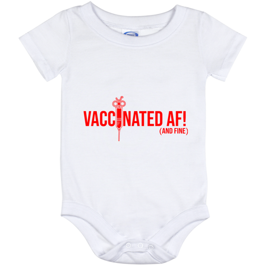ArtichokeUSA Custom Design. Vaccinated AF (and fine). Baby Onesie 12 Month