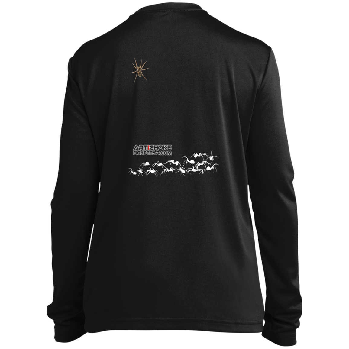 Artichoke Fight Gear Custom Design #1. Arachnophobia: Fear of Spiders. Spider Guard. It's a Jiu Jitsu Thing. Youth Long Sleeve Performance Tee