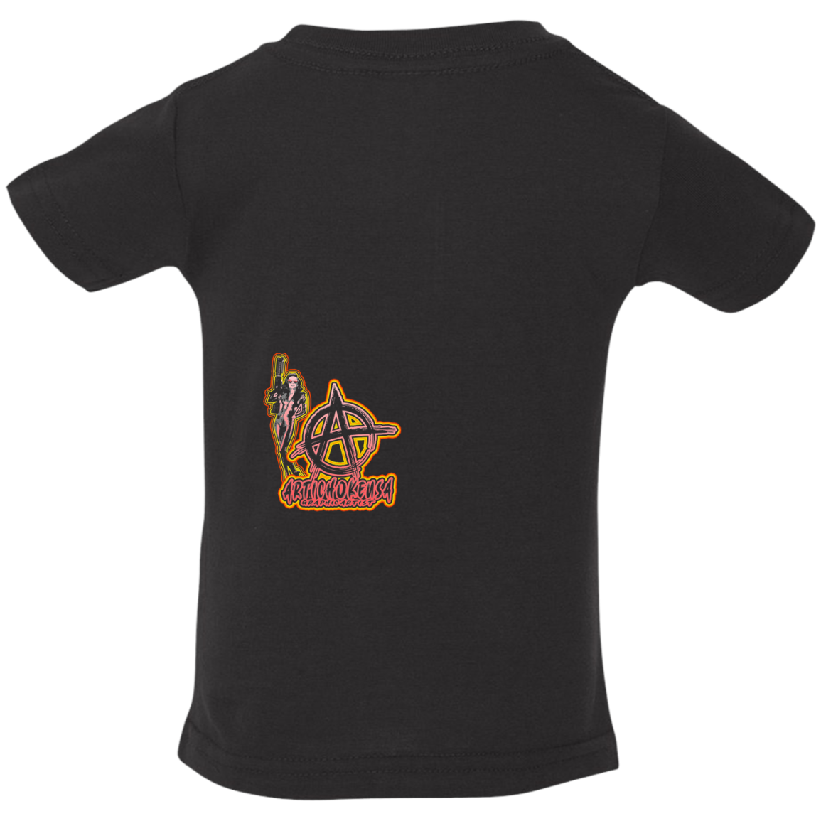 ArtichokeUSA Character and Font design. Let's Create Your Own Team Design Today. Mary Boom Boom. Infant Jersey T-Shirt