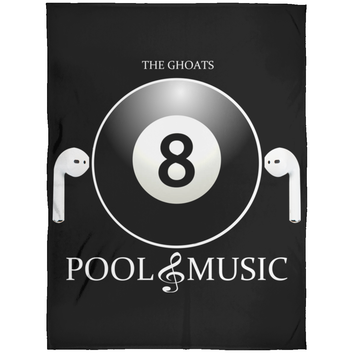 The GHOATS Custom Design. #19 Pool & Music. Fleece Blanket 60x80
