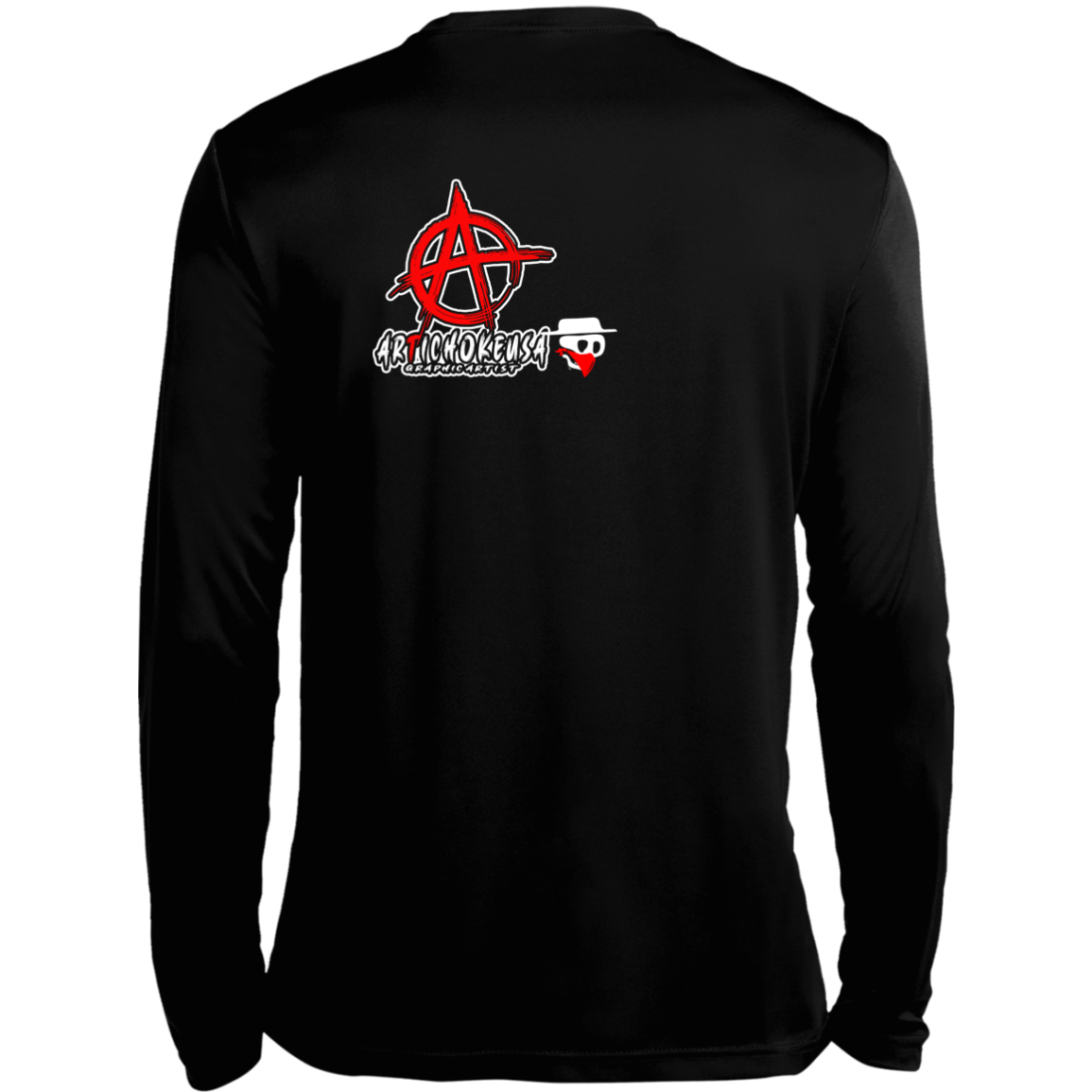 ArtichokeUSA Custom Design. Social Distancing. Social Distortion Parody. Long Sleeve Moisture-Wicking Tee