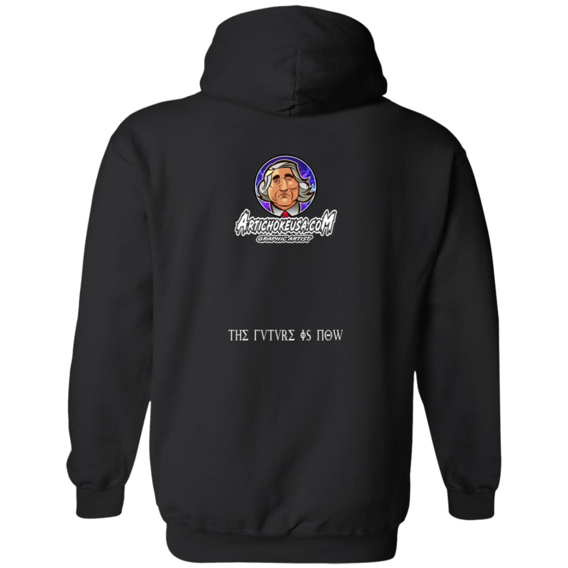 ArtichokeUSA Custom Design. Michio Kaku Fan Art. Zip Up Hooded Sweatshirt