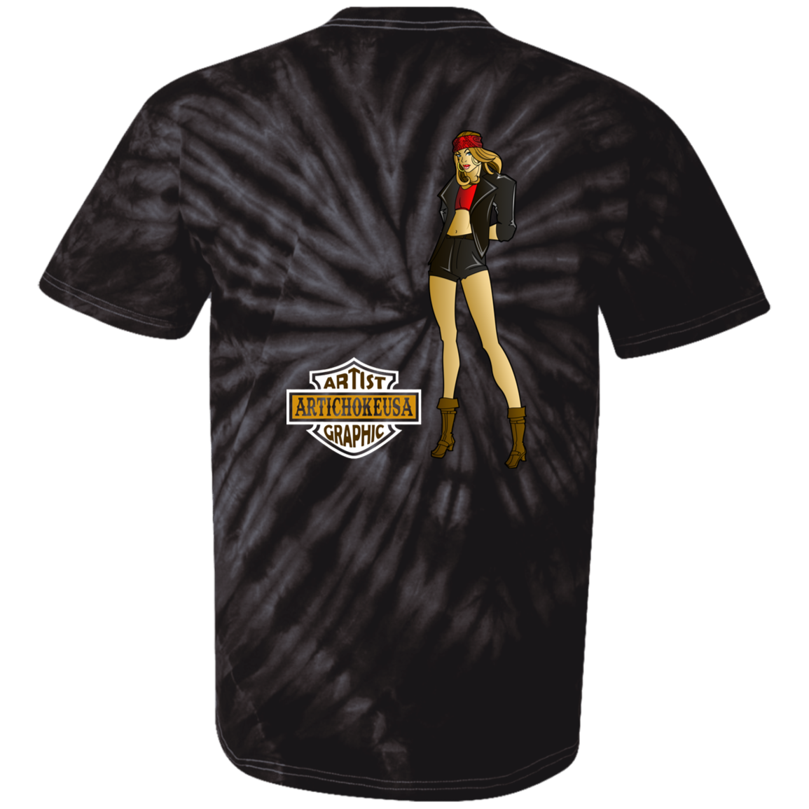 ArtichokeUSA Custom Design. Façade: (Noun) A false appearance that makes someone or something seem more pleasant or better than they really are. 100% Cotton Tie Dye T-Shirt